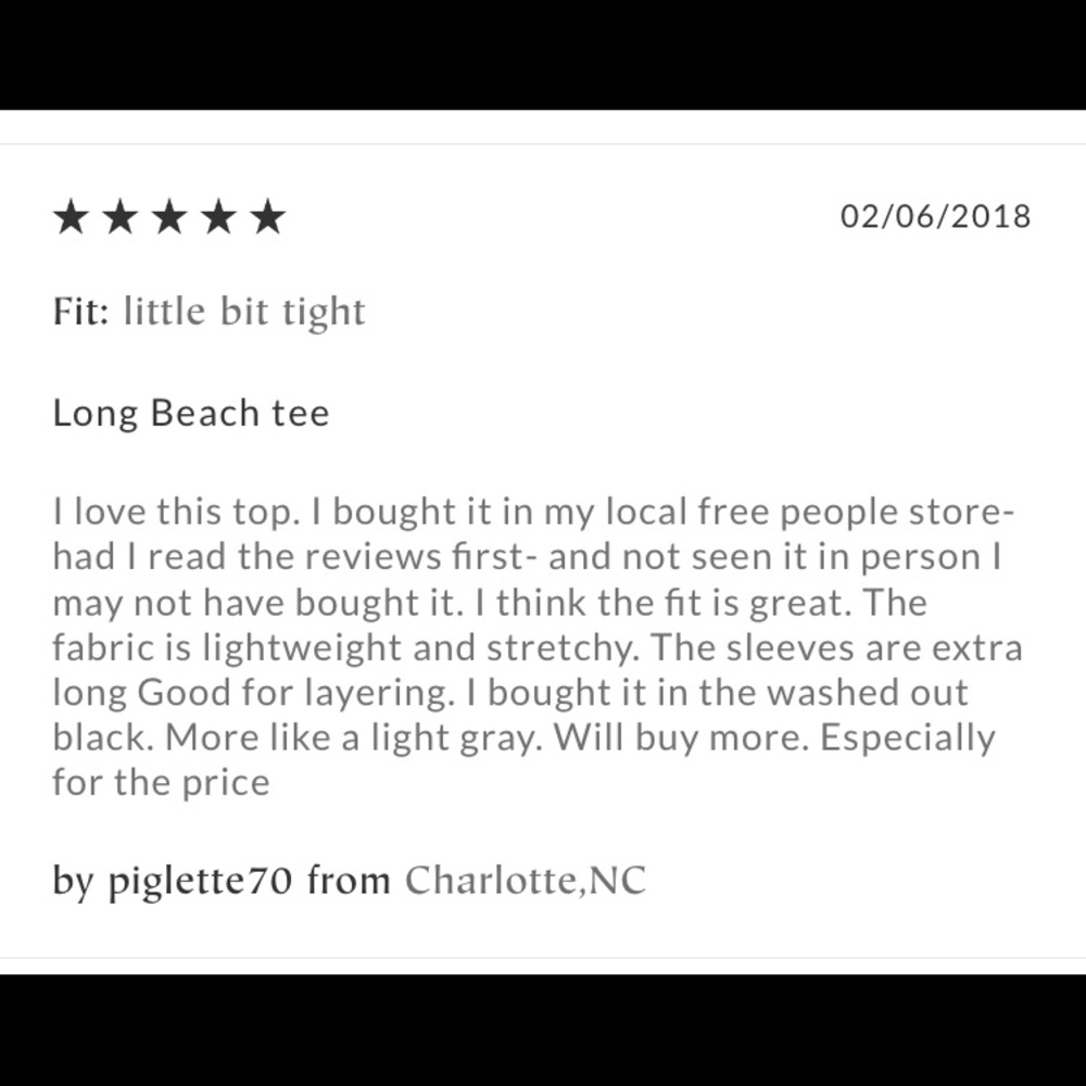 NWT Free People Long Beach Tee - Picture 8 of 16